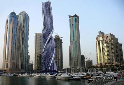 دبي على موعد مع أول ناطحة سحاب تدور حول نفسها عام 2020